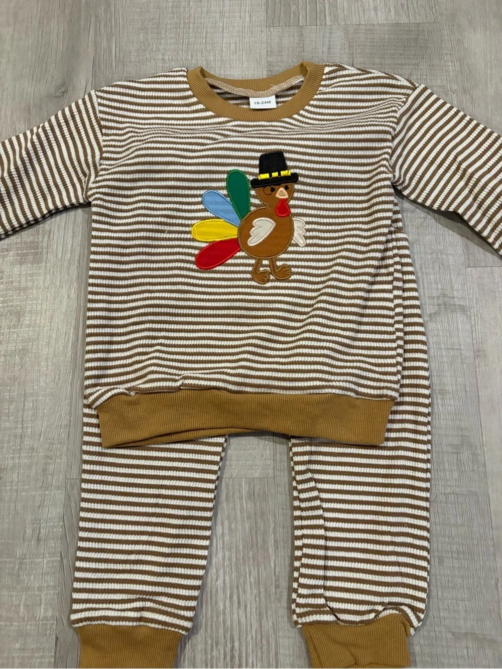 Toddler Boutique Thanksgiving Pants Set..18-24M